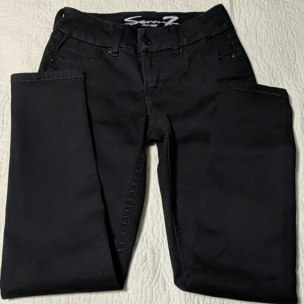 Seven 7 black skinny jeans